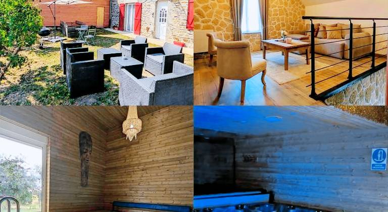 Vacation home with jacuzzi & pool in Mayenne