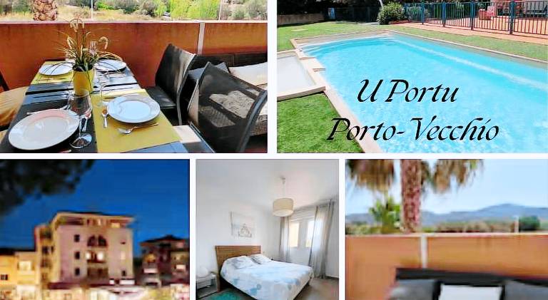 Apartment with terrace, grill & yard in Porto-Vecchio