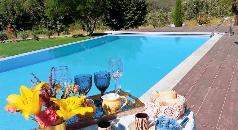 Villa with terrace, garden & private pool | Pet-friendly in Viseu