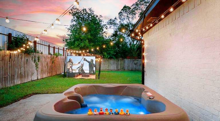 Luxury Stay with Hot Tub & Theater in Houston, TX