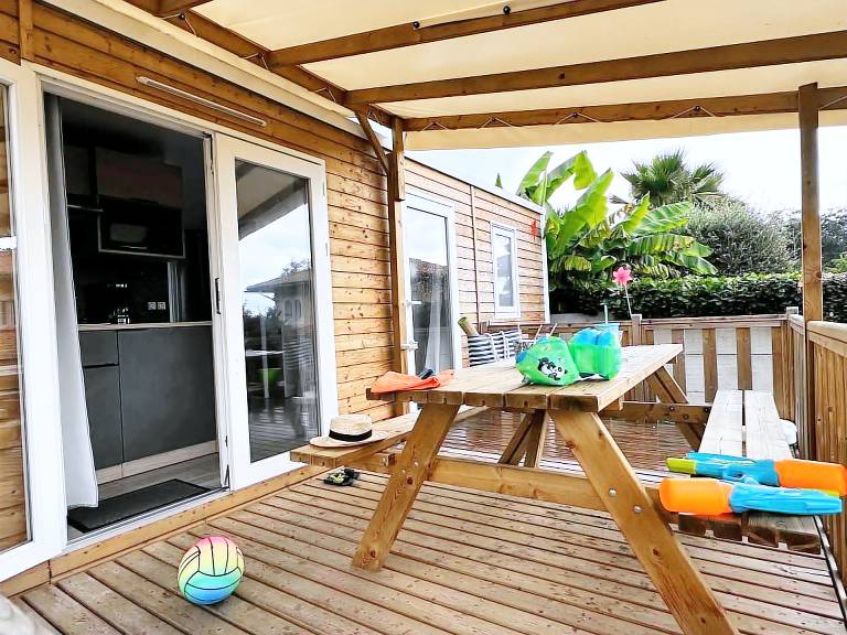 Camping Bela Basque - Comfort Mobile Home 3 Rooms 4/5 People TV — photo 2