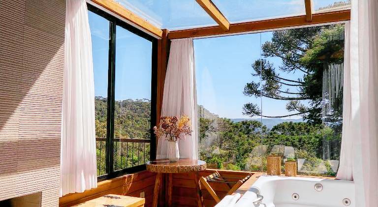 Chalet with yard & jacuzzi | Good for workation | Pets allowed in Urubici