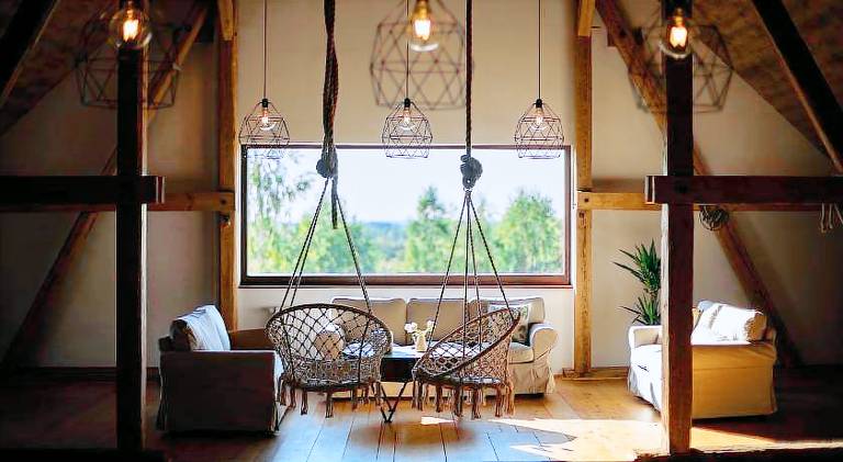 Vacation home with terrace, private pool & yard | Perfect for remote work in Gizycko