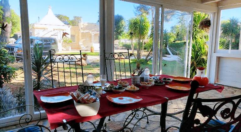 Holiday apartment with terrace & yard in Fasano