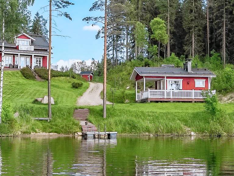 Ferienhaus mit Hund in Multia, Mittelfinnland fuer max. 8 Personen