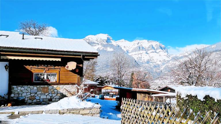 Ferienwohnung mit Hund in Leuk, Wallis für max. 4 Personen