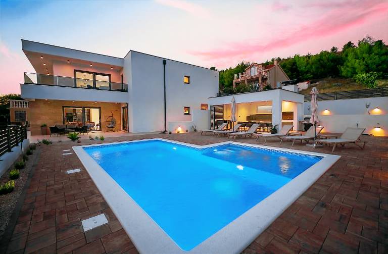 Ferienhaus in Zaboric, Krapanj, Kroatien f&uuml;r max. 8 Personen