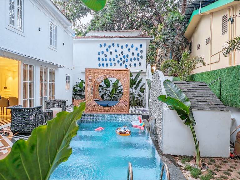 Vacation home with pool in Calangute