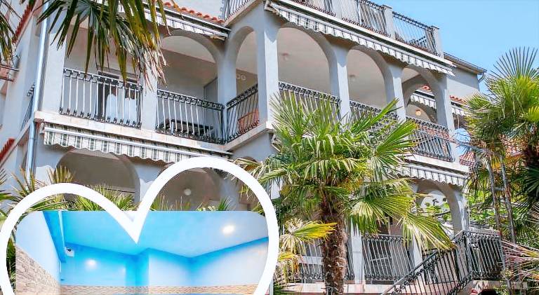 Rental apartment with pool, yard & terrace in Biograd na Moru