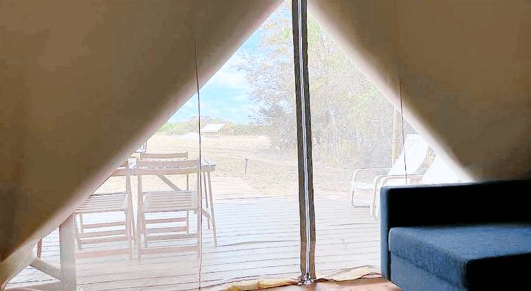 Peaceful Glamping Tent with Fire Pit & BBQ Grill Near Lake Texoma, Denison, Texas — photo 3