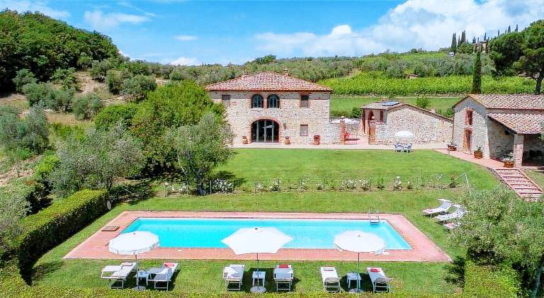 Fully equipped charming villa with terrace, yard & grill | Pet-friendly in Castelnuovo Berardenga