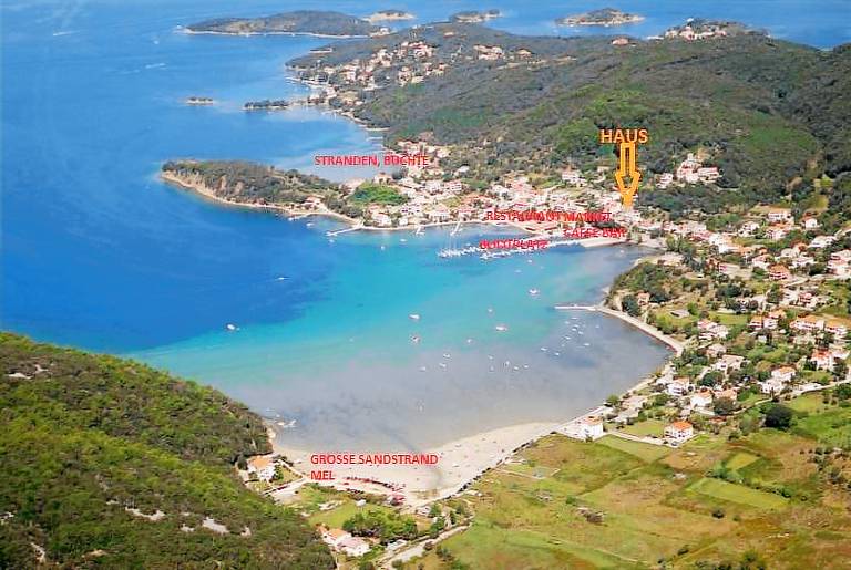 Four-bedroom apartment with terrace and sea view Kampor, Rab (A-12273-b) in Rab