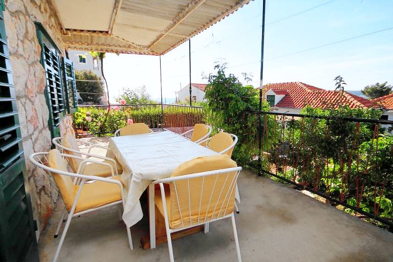 Two bedroom apartment with terrace and sea view Zavala, Hvar (A-8802-c) in Jelsa