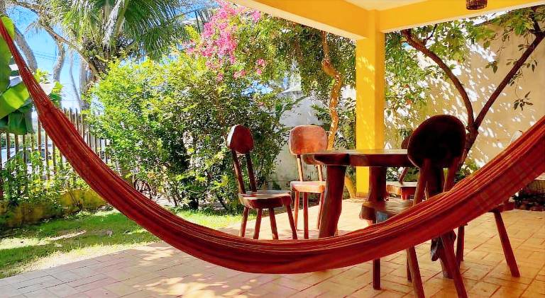 Garden apartment on the Orla with view of river and lighthouse in Itacaré