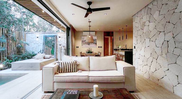 Apartment with private pool, yard & jacuzzi in Tulum