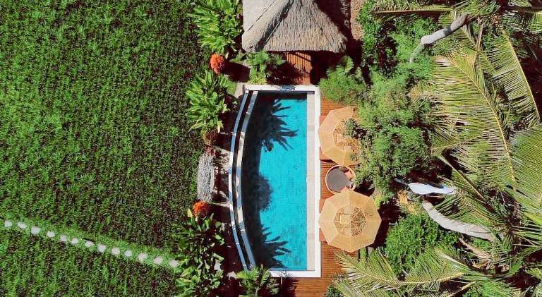 Lodge with pool & garden in Ubud