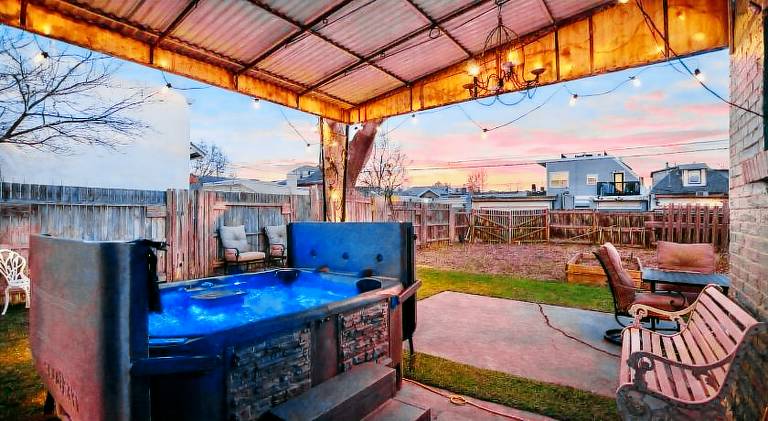 House with hot tub in Denver, CO