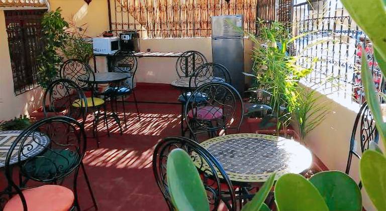 The hostel with terrace view in Meknes