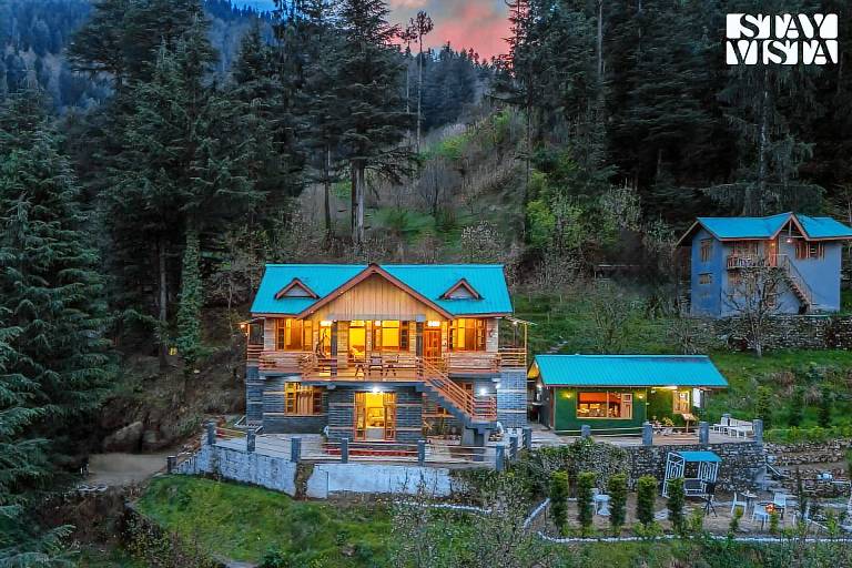 Villa with barbecue & yard in Kullu