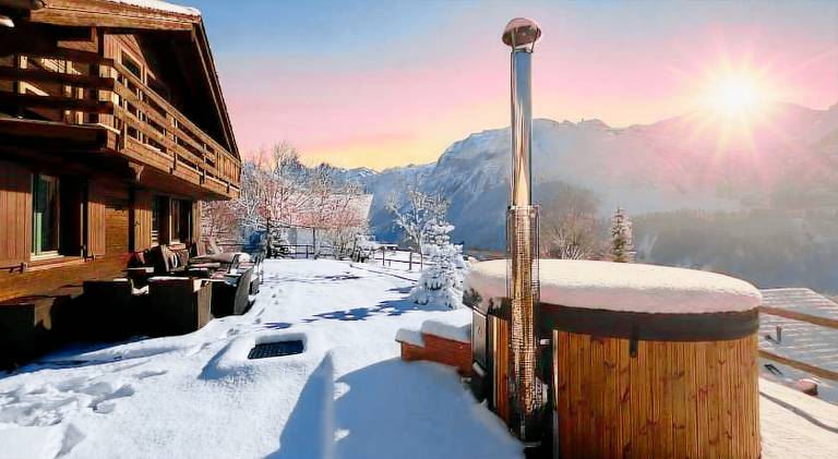 Cosy Chalet 87 in Engelberg with spectacular mountain and lake Views in Engelberg