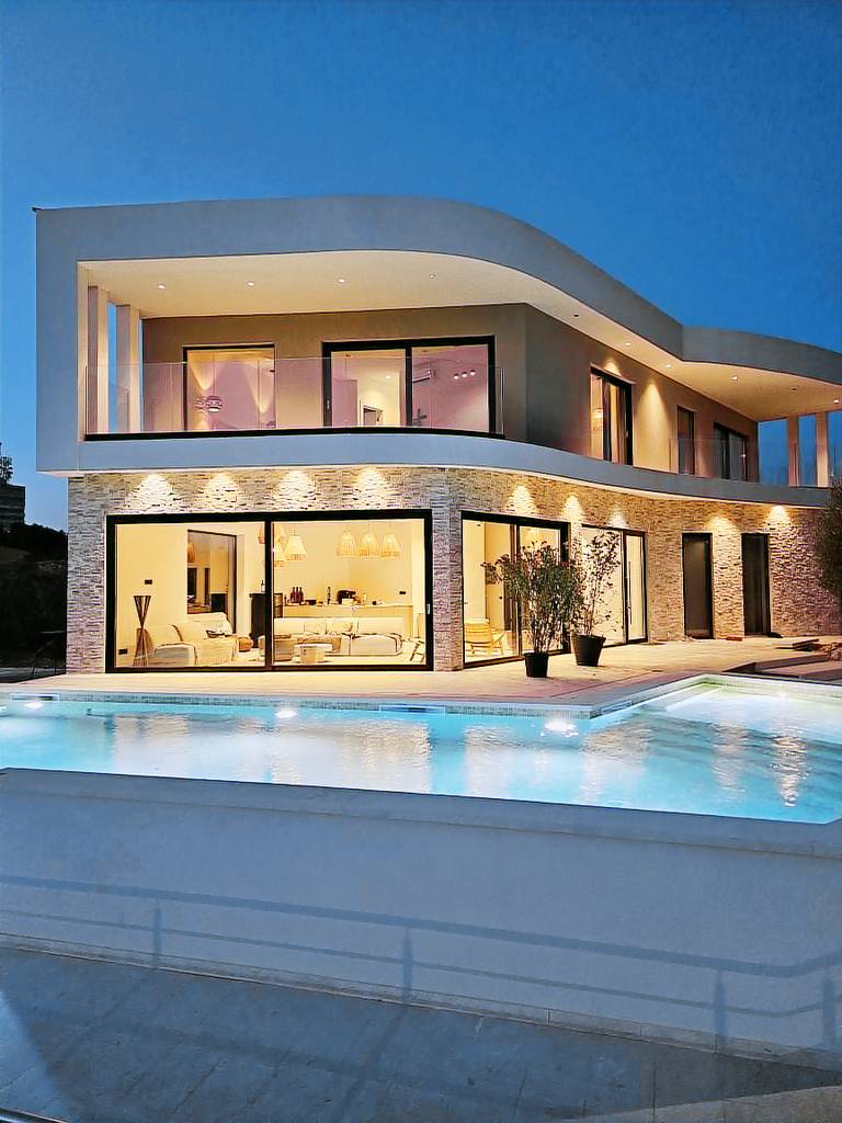 Neue und moderne Design Villa in Pula mit grossem Pool