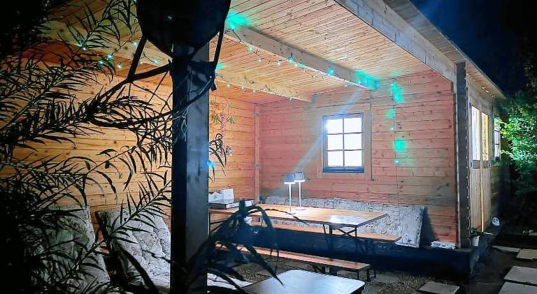 BioNestlein Gartenhaus mit Biosauna — photo 2