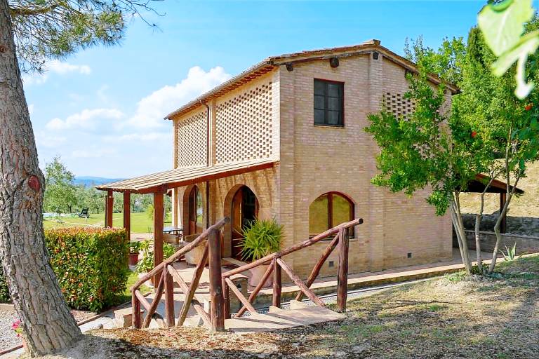 Ferienhaus mit Hund inAsciano Toskana f&uuml;r max. 4 Personen
