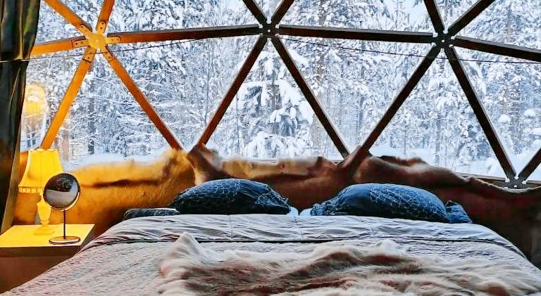 Tent with hot tub & sauna — photo 2