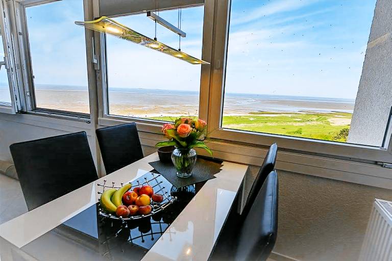 Ferienwohnung mit Pool in Sahlenburg, Nordsee f&uuml;r max. 4 Personen