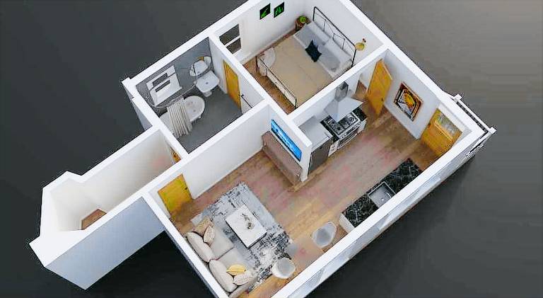 Apartment with 1 room for 2 persons — photo 3