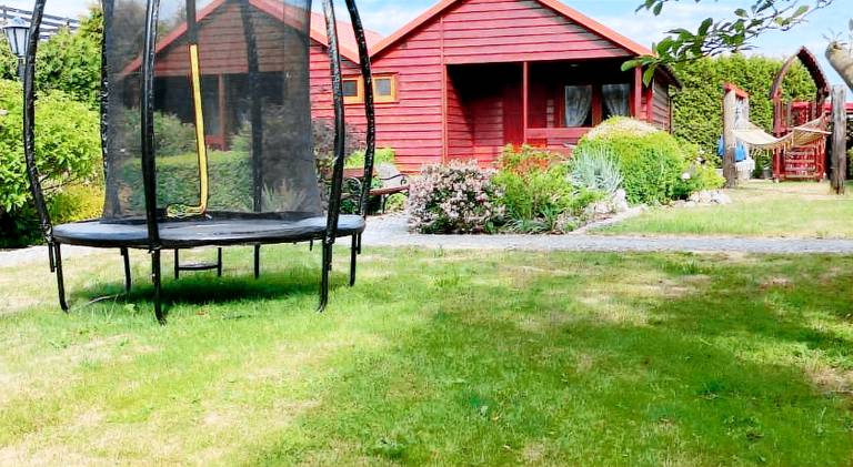 House with yard, sauna & terrace in Darlowo
