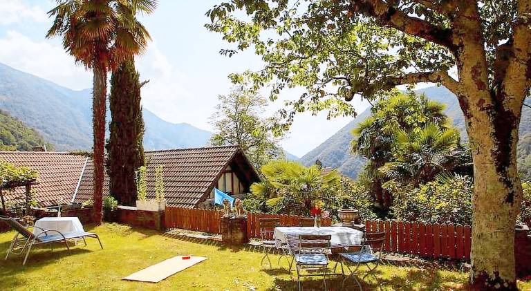 Wild Valley Palm Garden in Valle Onsernone in Locarno