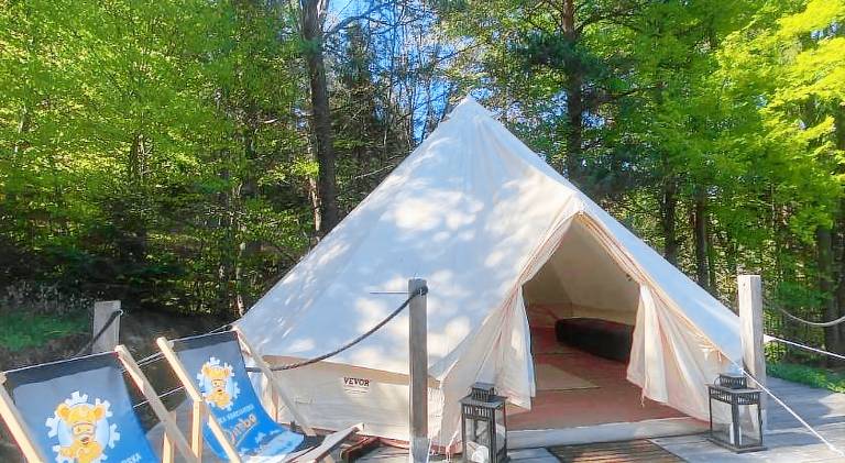 Tent with barbeque, pool & garden — photo 5