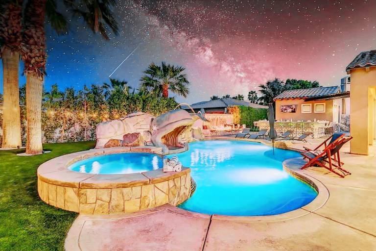 Family-friendly vacation home with private pool | Pets are welcome in Indio, CA