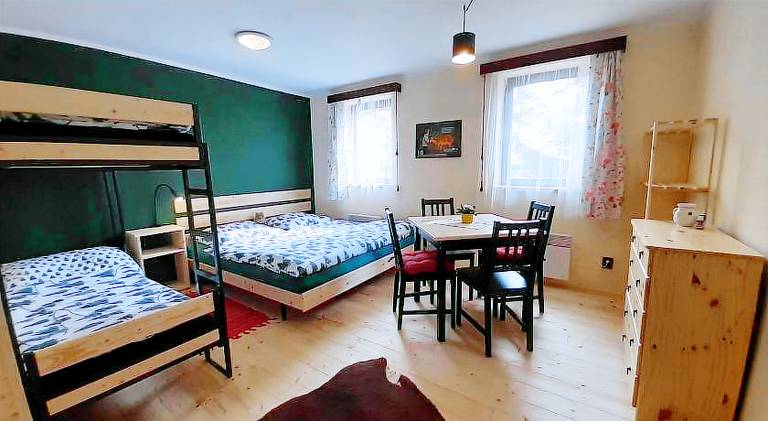 Lodge with patio, pool & yard in Plzen