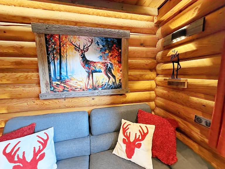 LE GRAND CERF Chalet en rondins avec SPA Jacuzzi — photo 5