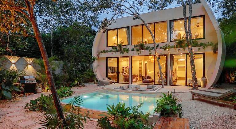 Casa Naay Jungle Lux Heated Pool Hot Tub Firepit in Tulum