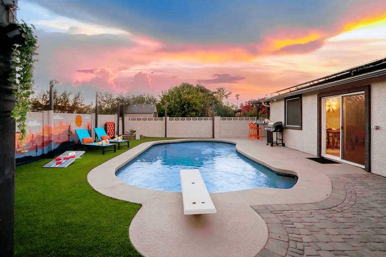 Chic Home with Backyard Oasis Pool Game Room in Phoenix, AZ