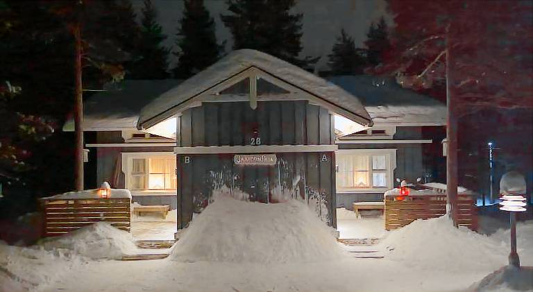 Vacation home with sauna, yard & patio in Kittilä