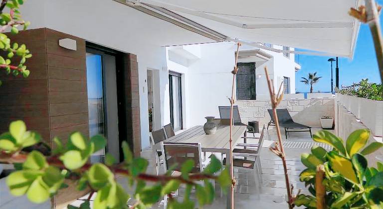 Apartment with patio, yard & pool — photo 5