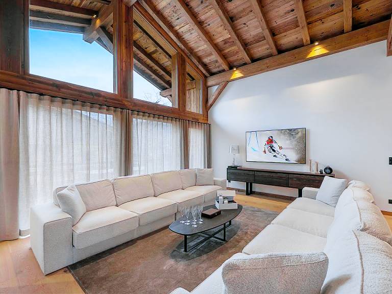 Luxury chalet in Megève with pool, sauna and cinema in Combloux