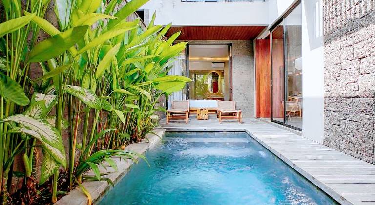 Villa with private pool, garden & patio in Canggu