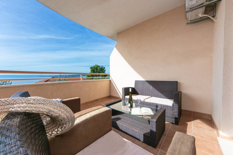 Two bedroom apartment with terrace and sea view Brela, Makarska (A-20065-a) in Brela