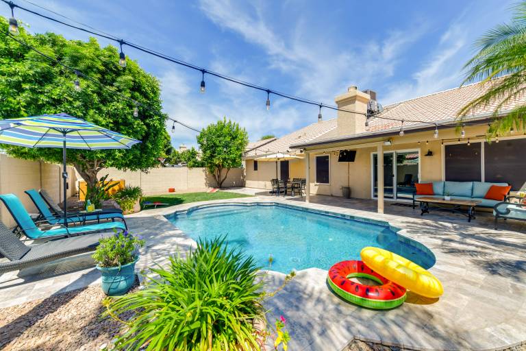 Bright North Phoenix Home w Private Yard Pool