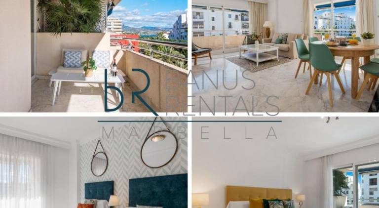 Rental apartment with pool, terrace & garden in Marbella