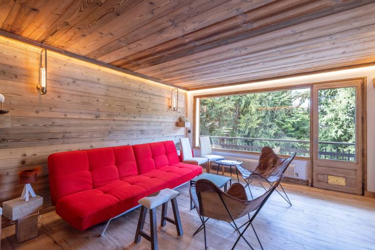 Holiday apartment with garden | Mountain view in Combloux