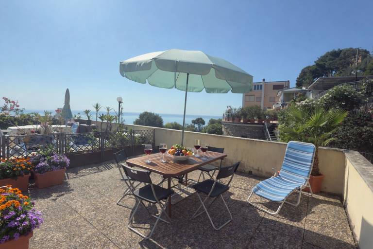 Family-friendly apartment with patio | Sea view | Pet-friendly in San Bartolomeo al Mare