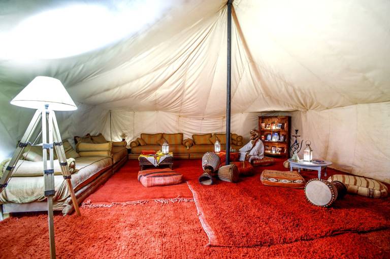 Luxury Camping Tent in the Erg Chigaga Dunes of the Sahara Desert, Morocco — photo 2