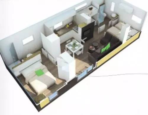 Campsite Le Deffay - Mobile Home résidence TAOS 3 bedrooms (without sheets and towels) 6 people — photo 4
