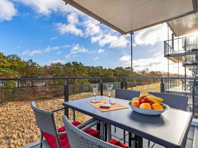 FeWo Seeigel: 66 m² FeWo mit 2 Schlafzimmern, Balkon & Meerblick – Haus Granitz — photo 2